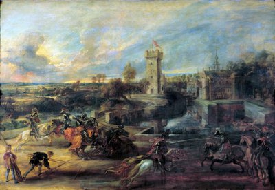 Turnaj před hradem Steen, 1635-1637. od Peter Paul Rubens