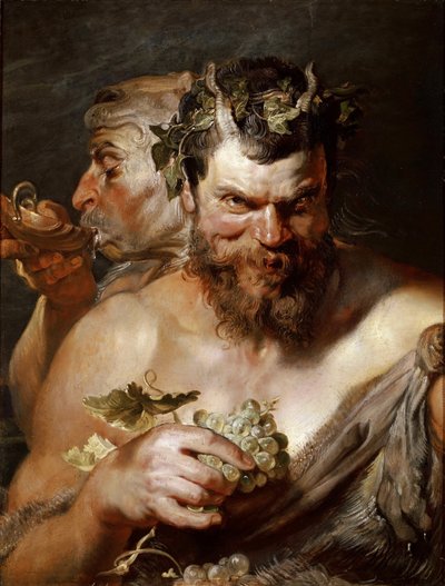 Dva Satyrové, c. 1617-1618. od Peter Paul Rubens
