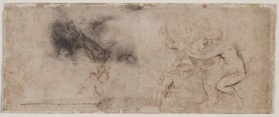 Venus odzbrojující Mars, studie závěsů (verze) od Peter Paul Rubens