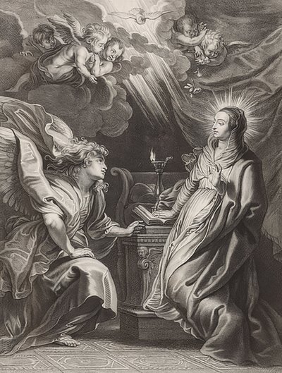 Zvěstování od Peter Paul Rubens
