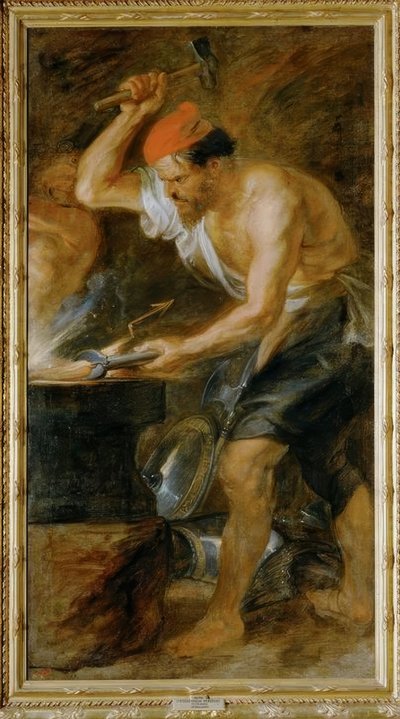 Vulcano ukuje Jupiterův blesk od Peter Paul Rubens
