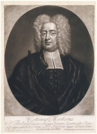 Cottonus Matheris Cotton Mather, 1728., 1728. od Peter Pelham