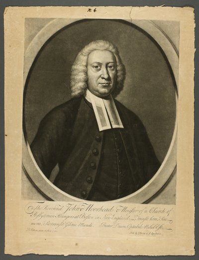 Reverend John Moorhead od Peter Pelham