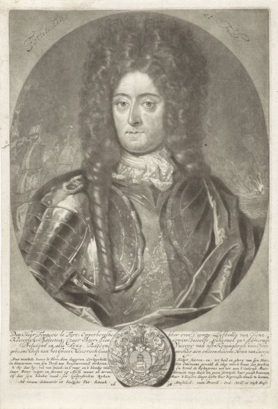 Portrét generálního admirála Francoise Leforta 1656-1699, 1698. od Peter Schenk