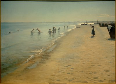 Letní den na jižní pláži Skagen od Peder Severin Krøyer