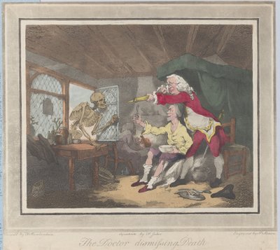 Doktor propouštějící smrt, 1785., 1785 od Peter Simon