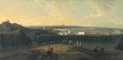 Londýn z Greenwich Park, 1718. od Peter Tillemans