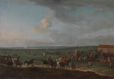 Kruhový kurz v Newmarketu, Cambridgeshire, Příprava na královský talíř od Peter Tillemans