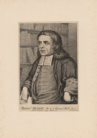 Thomas Hearne, ryl George Vertue (1683-1756), kolem 1735 od Peter Tillemans