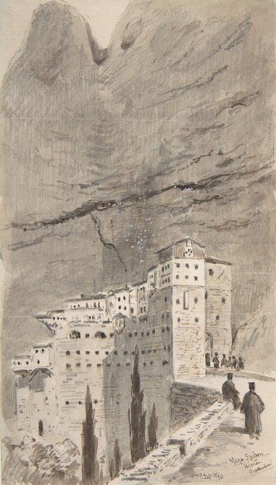 Klášter Mega Spileon, Řecko, 1896. od Peter Toft