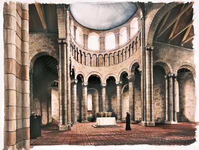 Battle Abbey, 12. století, c1990-2010 od Peter Urmston