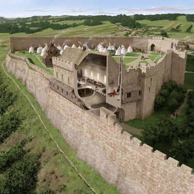 Hrad Richmond, Richmond, Richmondshire, Severní Yorkshire, 2016. od Peter Urmston