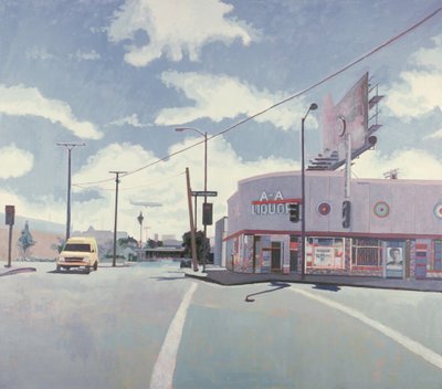 AA Liquor Store, Los Angeles, 2001 (olej na plátně) od Peter Wilson