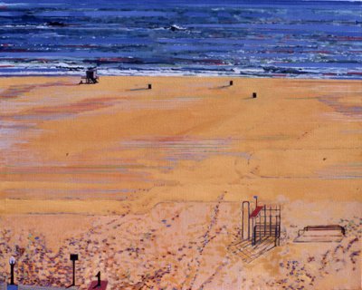 Z pláže: Santa Monica, 2003 (olej na plátně) od Peter Wilson