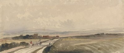 A Yorkshire Road (akvarel a grafit na papíře) od Peter de Wint