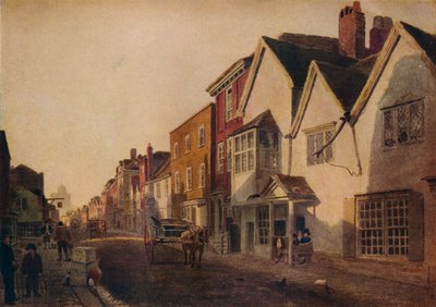 Eton High Street, c19. století, 1924 od Peter de Wint