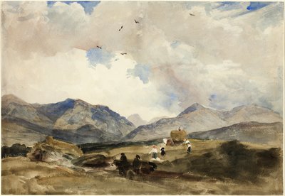 Ve Walesu mezi Bangorem a Capel Curig od Peter de Wint