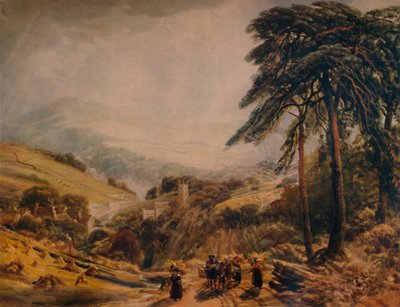 Matlock Village: Gleaners Returning, 1849, 1935 od Peter de Wint