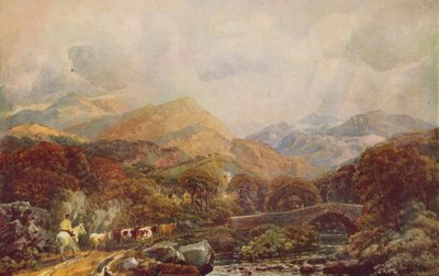 Horská krajina, c19. století od Peter de Wint