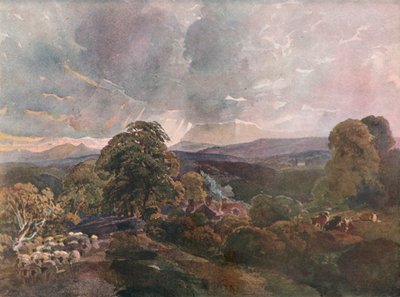 Sackbridge Hall, Near Lowther, c1928 od Peter de Wint