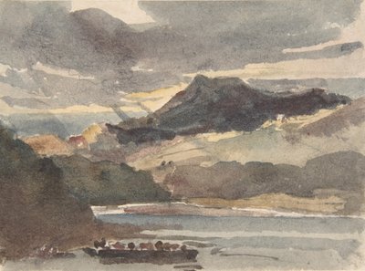 Studium pro The Ferry, po roce 1829. od Peter de Wint