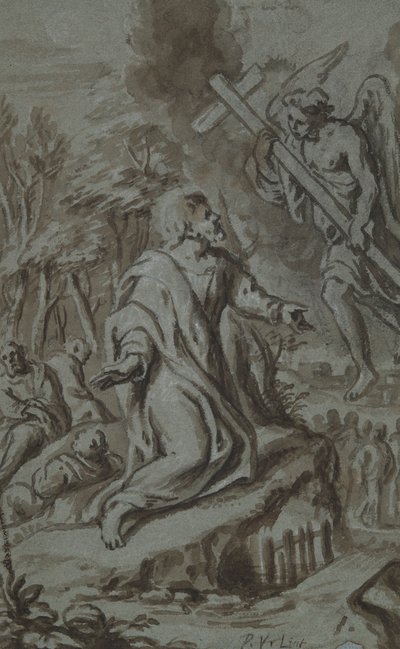 Kristus v Getsemanech od Peter van Lint