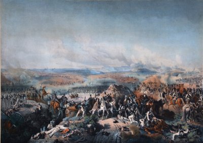 Bitva u Borodina 26. srpna 1812, první čtvrtina 19. století. od Peter von Hess