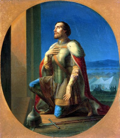 Alexandr Něvskij (1220/1-65) kníže novgorodský, velkovévoda vladimirský od Petr Mikhailovich Shamshin