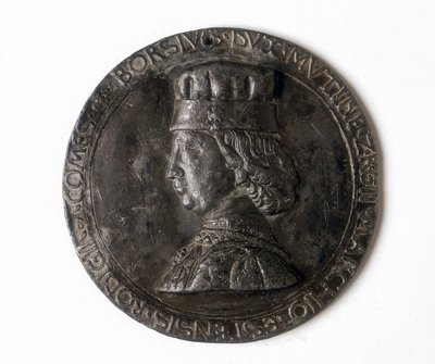 Medaile zobrazující Borso d
