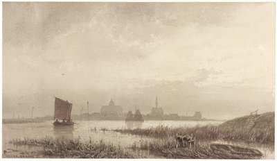 Pohled na Veere od Petrus Franciscus Greive