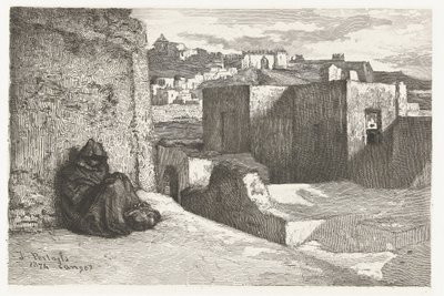 Pohled na Tanger od Petrus Johannes Arendzen (attributed to)