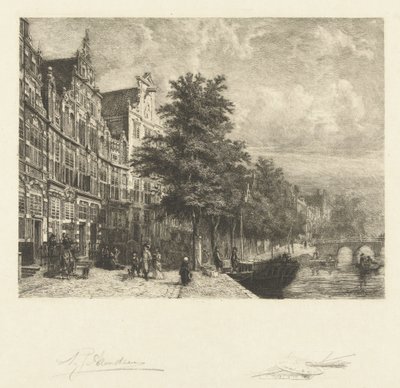 Pohled na Herengracht od Petrus Johannes Arendzen