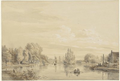 Pohled na Vecht na Hofstede Slotzigt od Petrus Josephus Lutgers