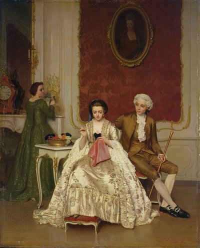 Žárlivost, 1861 od Petrus Renier Hubertus Knarren