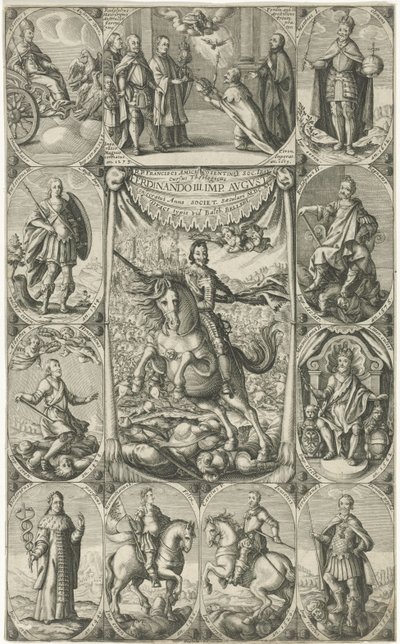 Alegorické zobrazení císaře Ferdinanda III od Petrus Rucholle
