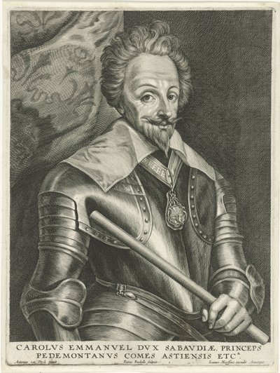 Je zde portrét Karla Emanuela I od Petrus Rucholle
