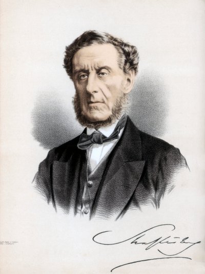 Anthony Ashley Cooper, 7. hrabě z Shaftesbury, anglický politik a filantrop, c1890. od Petter and Galpin Cassell