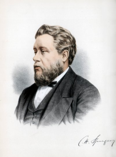 Charles Haddon Spurgeon, britský baptistický kazatel, c1890. od Petter and Galpin Cassell