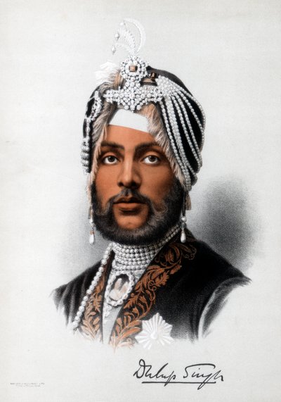 Duleep Singh, sikhský vládce, c1890. od Petter and Galpin Cassell
