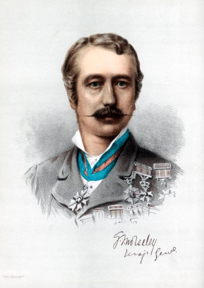 Garnet Joseph Wolseley, 1. vikomt Wolseley, britský voják irského původu, c1890. od Petter and Galpin Cassell