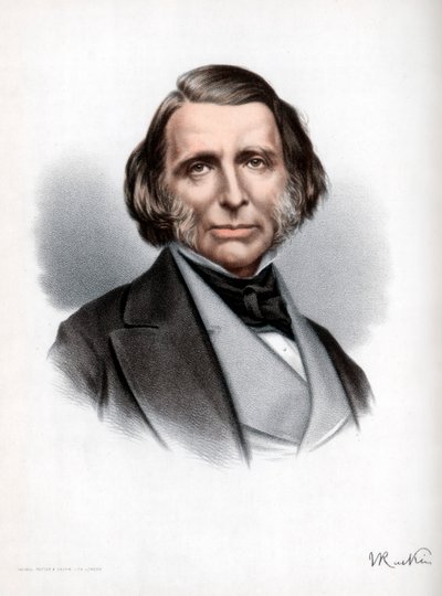 John Ruskin, britský spisovatel, básník, umělec a kritik, c1890. od Petter and Galpin Cassell