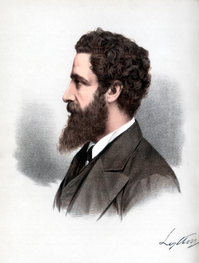 Robert Bulwer-Lytton, 1. hrabě z Lyttonu, anglický básník a státník, c1890. od Petter and Galpin Cassell