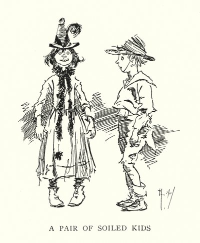 Pár špinavých dětí (litho) od Phil May