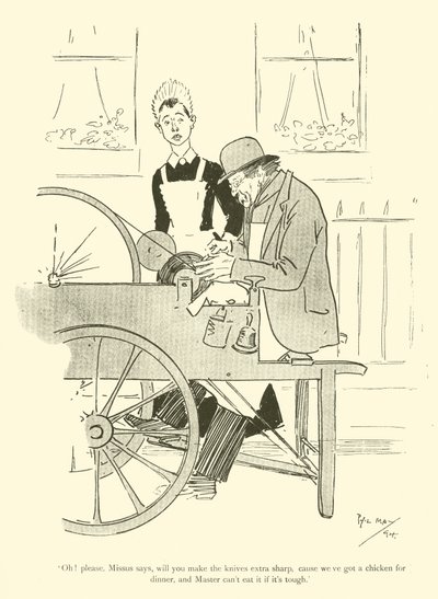 Kreslený film od Phila Maye z 90. let 19. století (litho) od Phil May