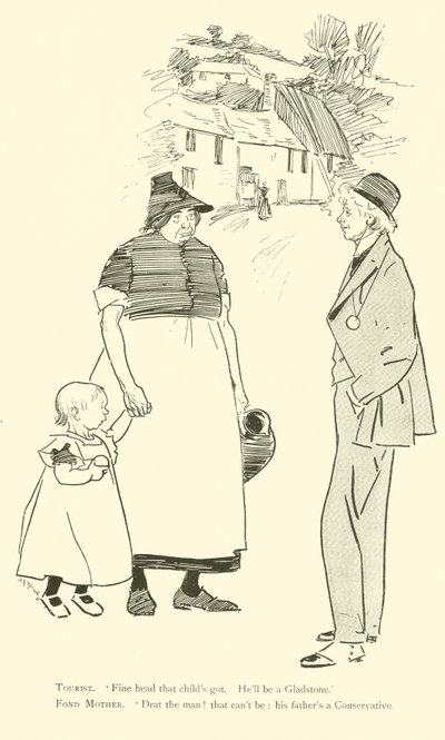 Kreslený film od Phila Maye z 90. let 19. století (litho) od Phil May