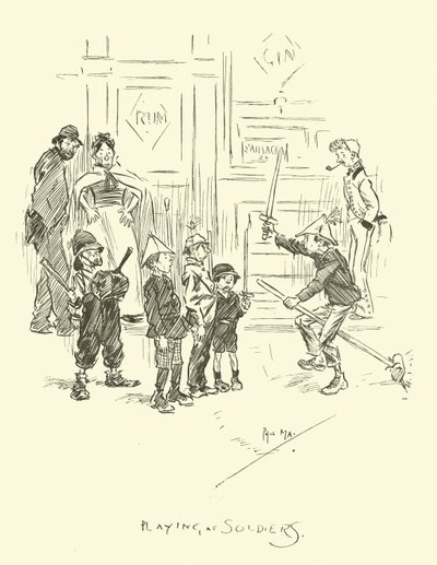 Ilustrace pro Phila Mayse Gutter-Snipese od Phil May