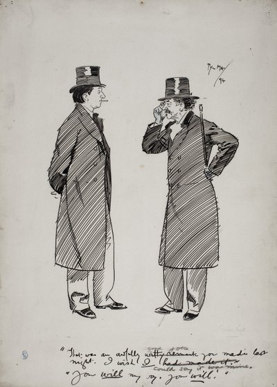 Oscar Wilde a Whistler od Phil May
