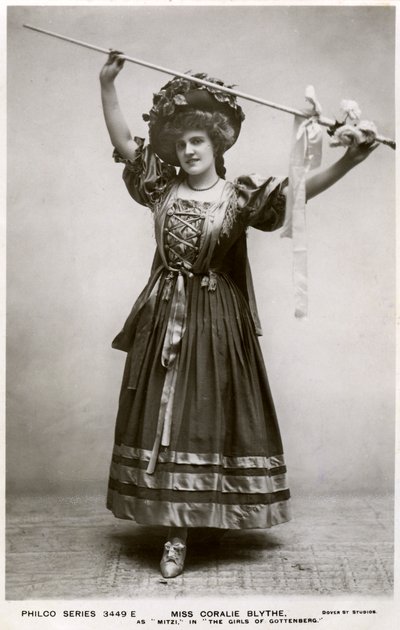 Slečna Coralie Blythe jako Mitzi, c1908. od Philco Publishing Company