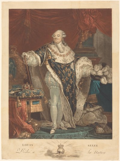 Ludvík XVI. od Philibert-Louis Debucourt