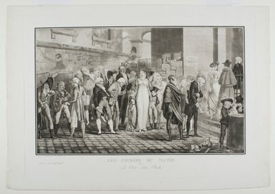 Ranní pochůzky aneb dveře bohatého muže od Philibert-Louis Debucourt